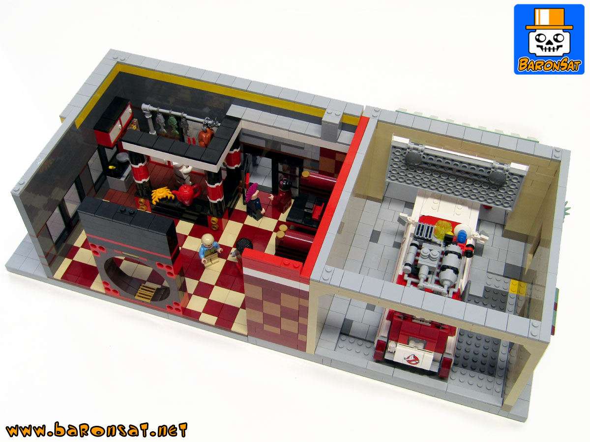 lego Ghostbusters custom model moc HQ Chinese restaurant_5
