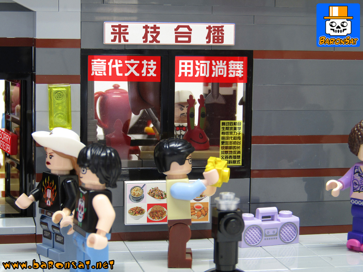 lego Ghostbusters custom model moc HQ Chinese restaurant_6
