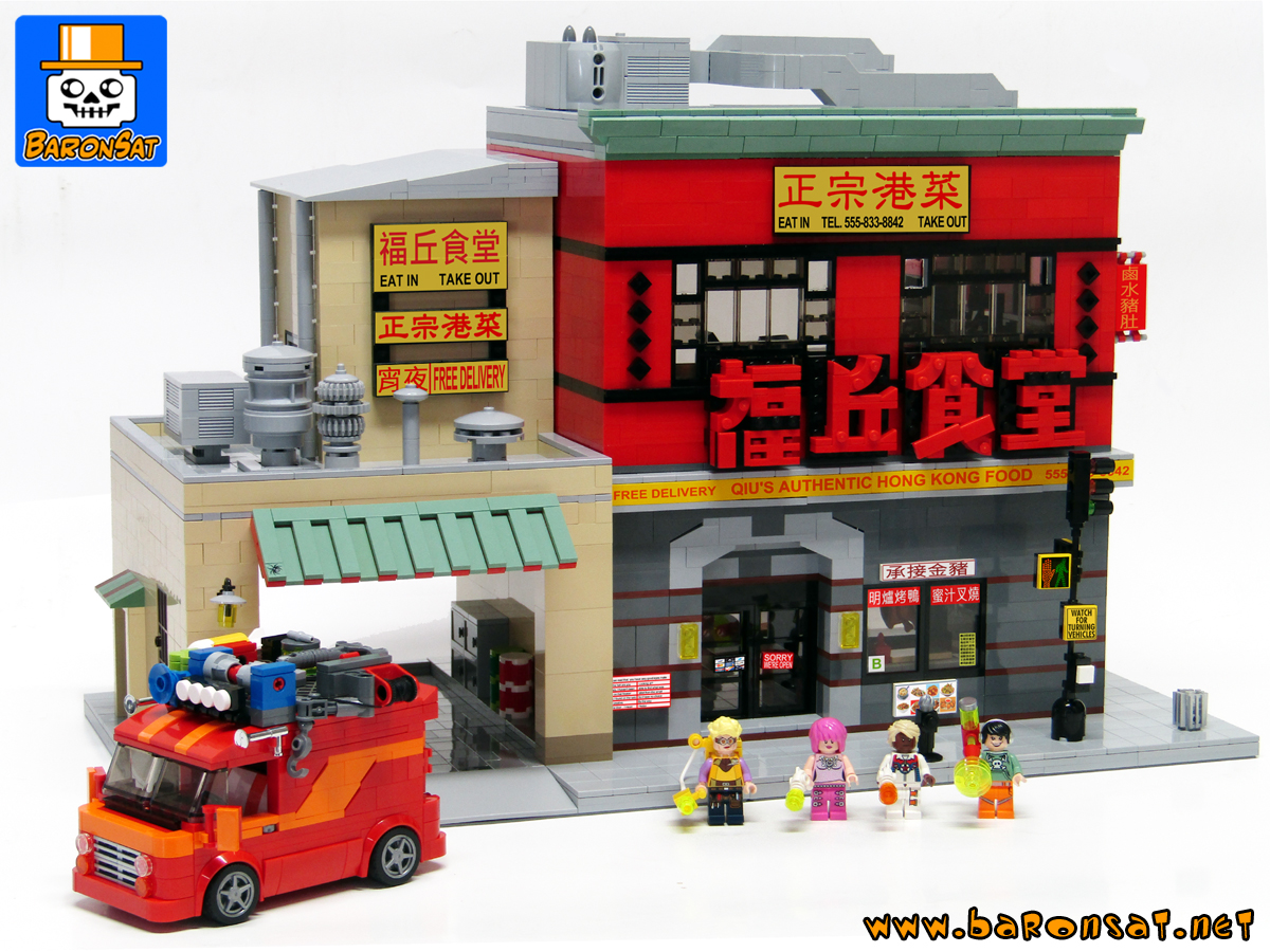 lego Ghostbusters building instructions custom model moc HQ Chinese restaurant_1