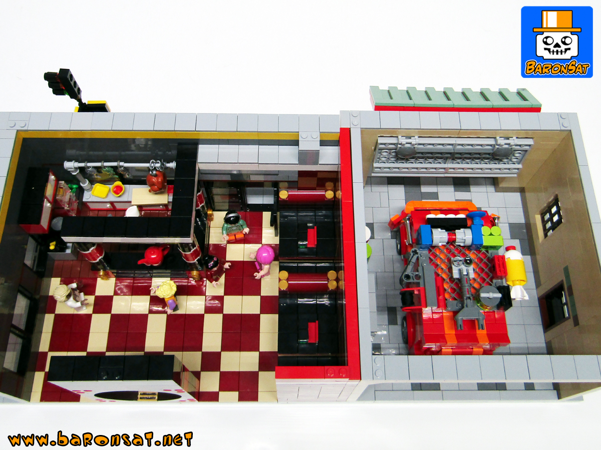 lego Ghostbusters building instructions custom model moc HQ Chinese restaurant_4