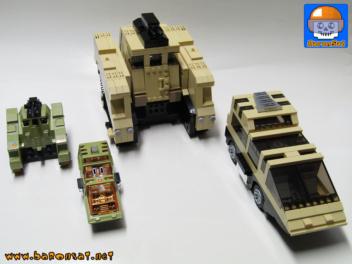 Lego Bricks K-2001 Custom Model Comparison with Matchbox toy 2