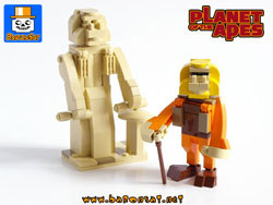 Lego moc Planet of the Apes LAWGIVER & ZAIUS