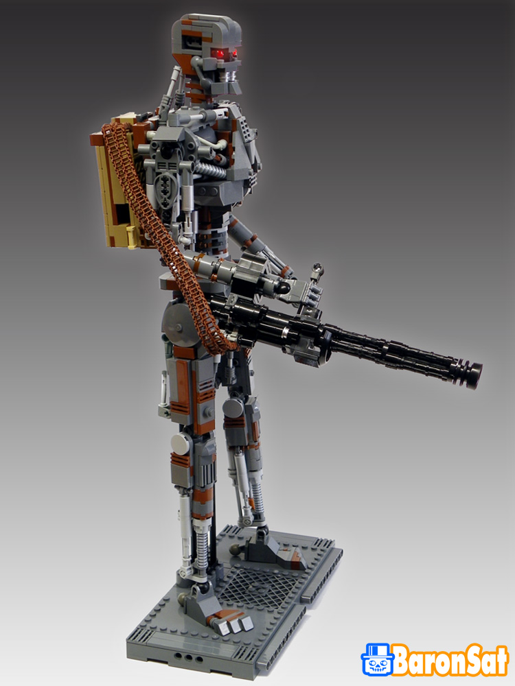 Lego T-600 Terminator Gatling custom model moc