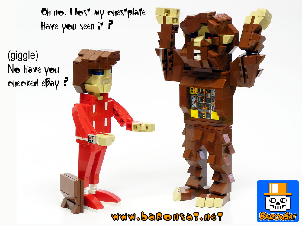 Lego moc Steve Austin vs Bionic Bigfoot Brick Figures