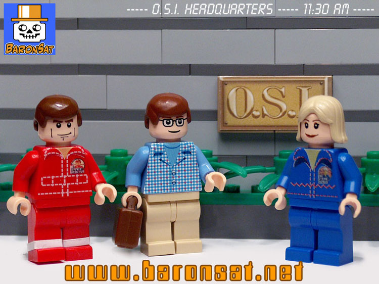 Lego OSI Headquarters model Oscar Goldman Jamie Sommers Steve Austin