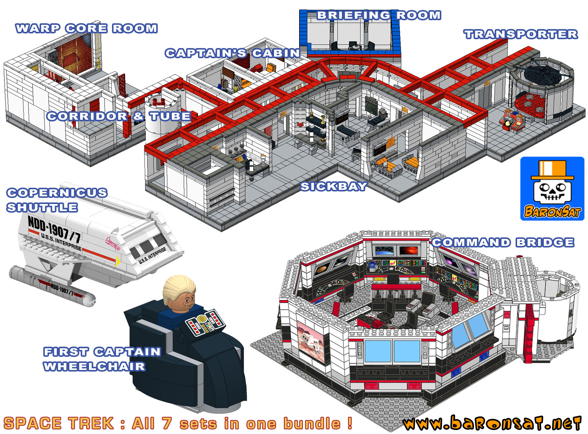 Lego star-trek custom all instructions