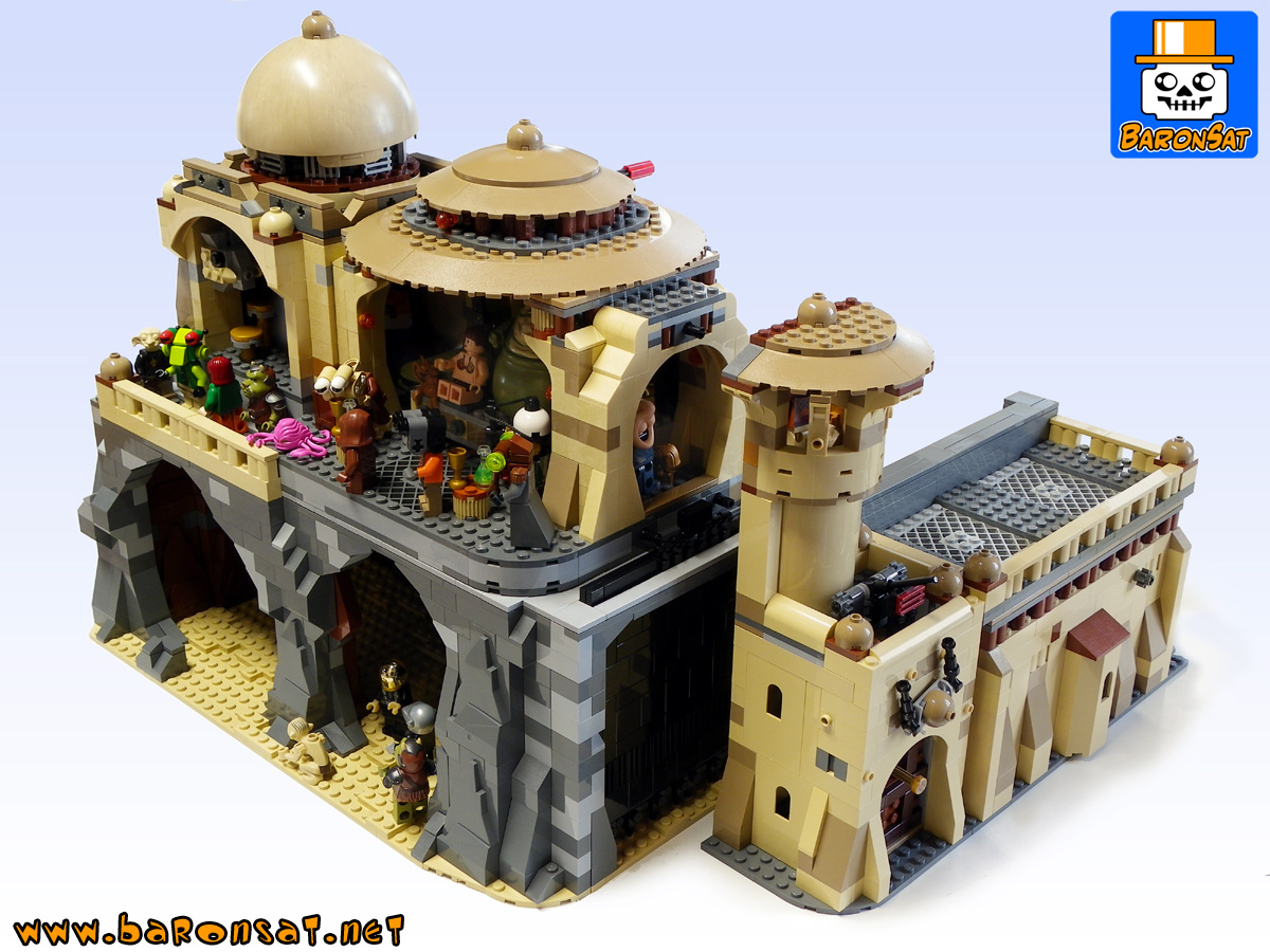 Lego moc Jabba Palace Custom Model Side Open