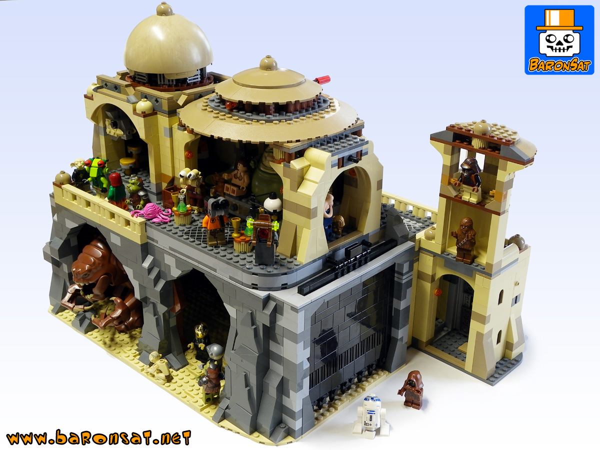 Lego moc Jabba Palace Custom Model  Side Closed