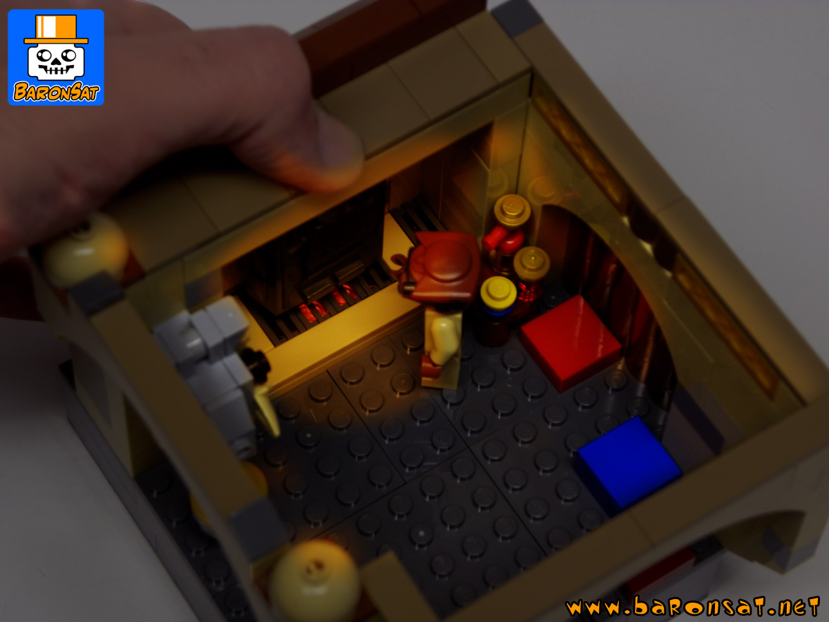 Lego moc Jabba Palace Custom Model Illuminated Trophy Room