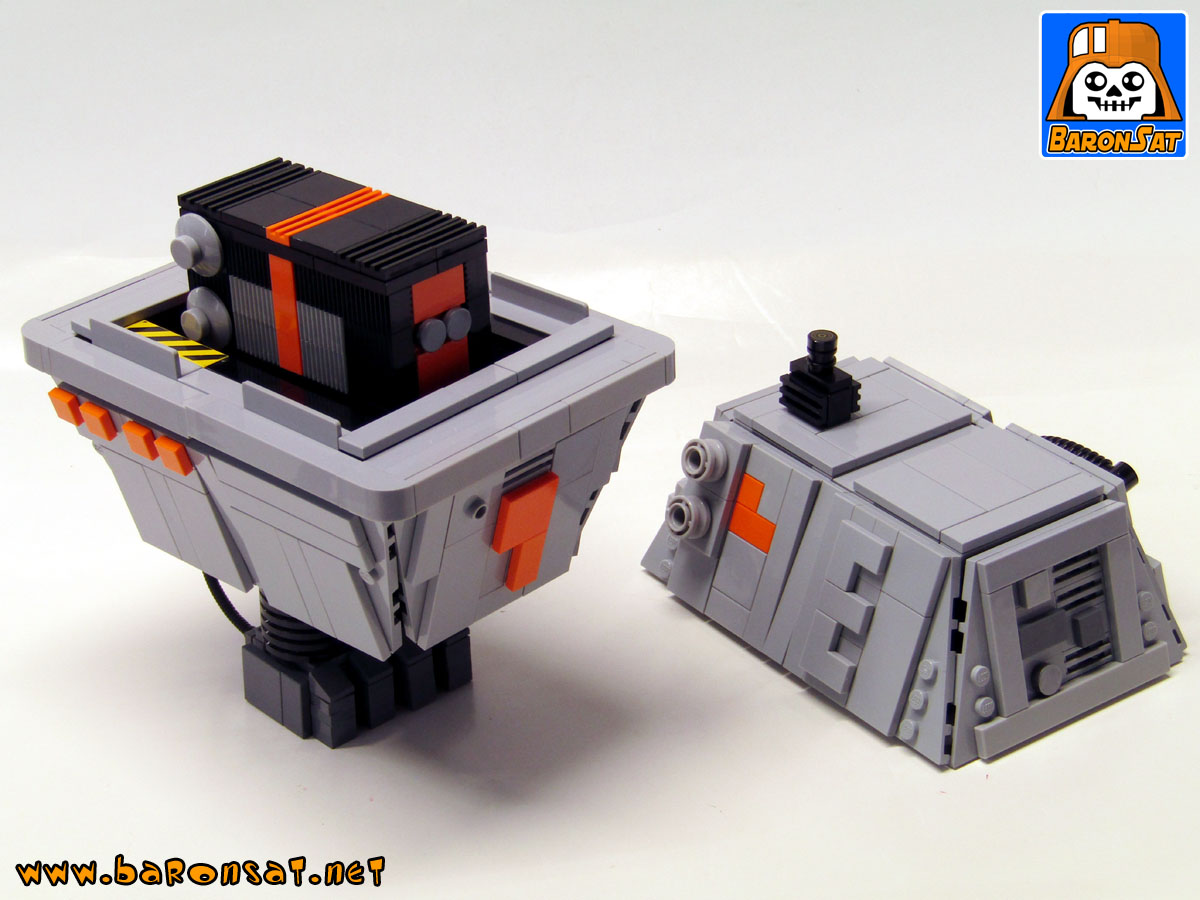 Lego moc Inside Large Power Droid Model