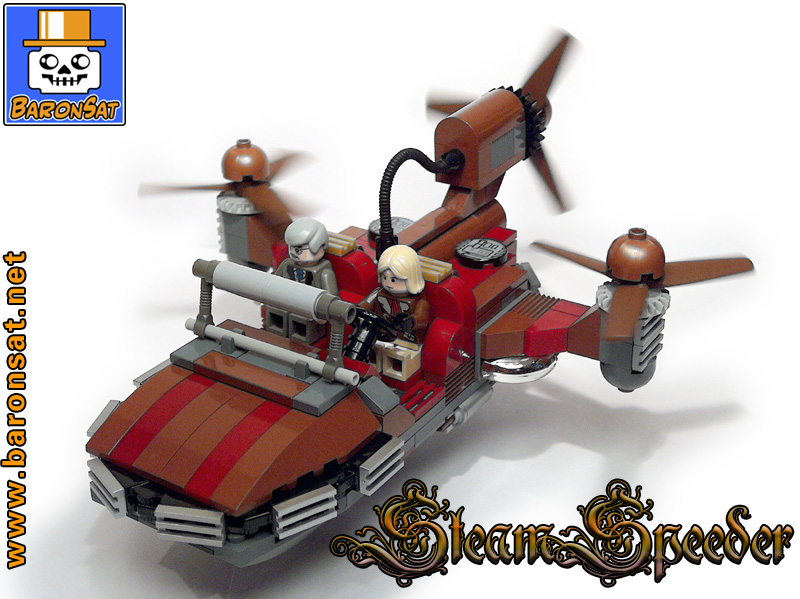 lego steam landspeeder steampunk
