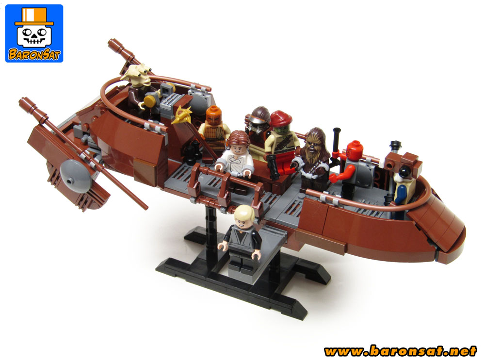 lego tatooine skiff custom model moc