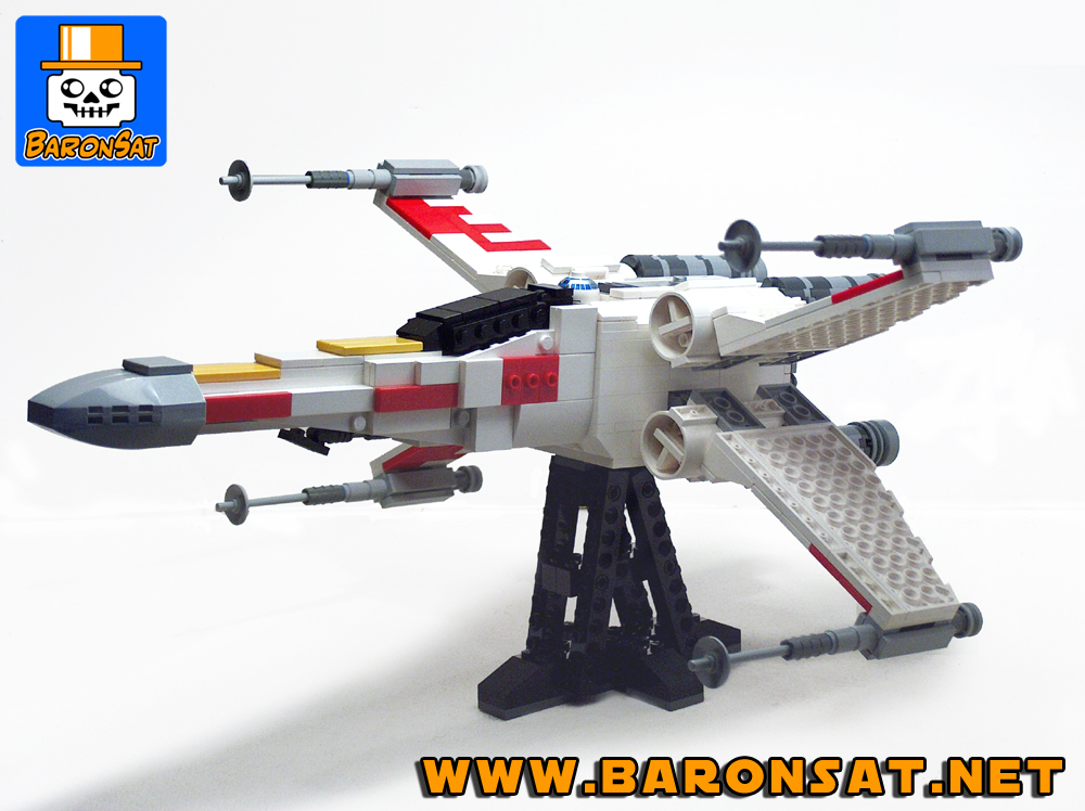X-Wing Fighter on Stand Lego Moc Custom model 