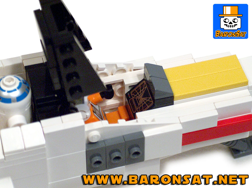 X-Wing Fighter Close-Up Lego Moc Custom model 