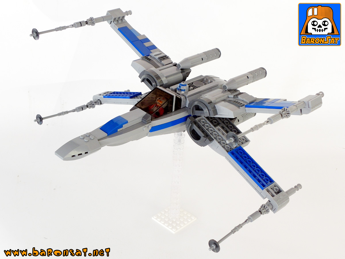 Lego moc episode 7 x-wing open wings
