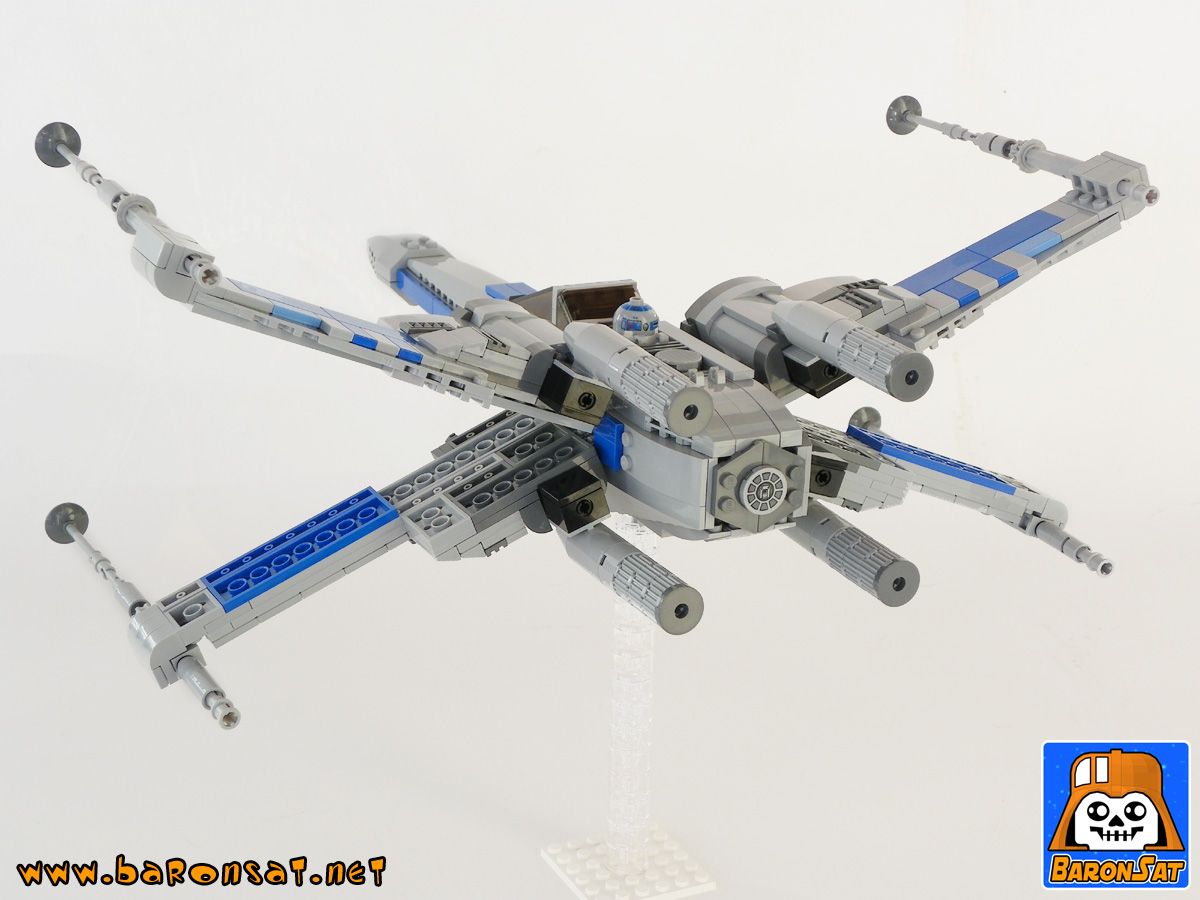 Star Wars Episode 7 X Wing Lego Custom Moc Brick Model