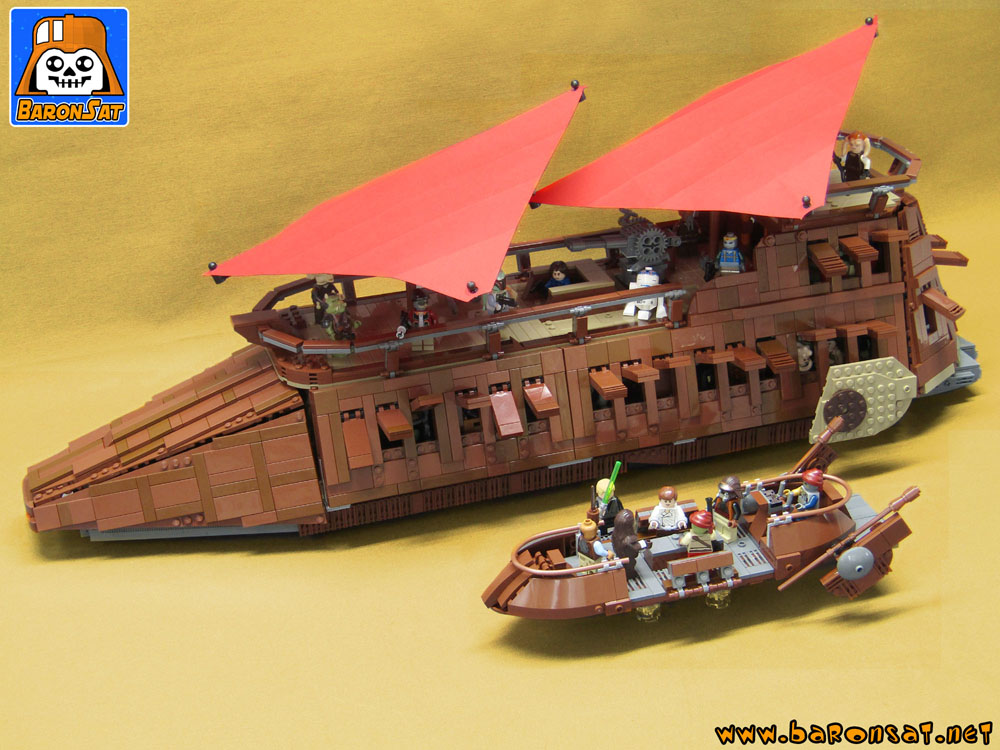 Lego moc Jabba Barge and Skiff