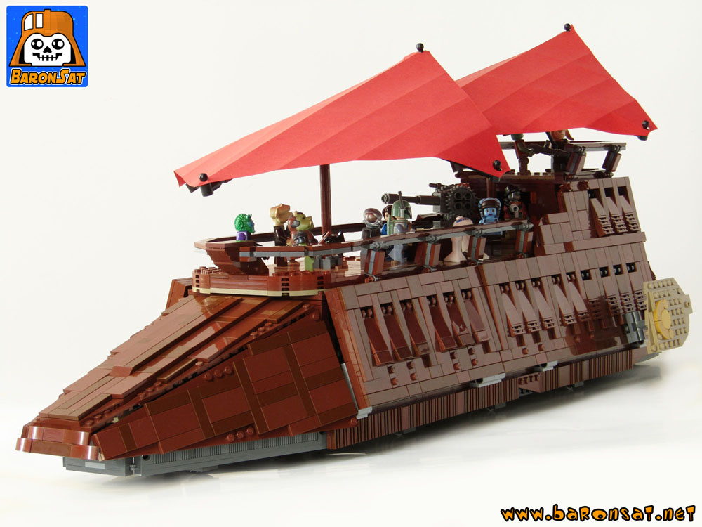 Lego moc Jabba Barge Front view