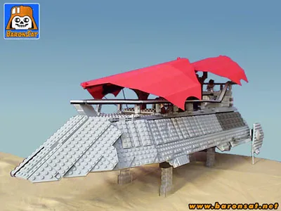 Lego Jabba's Barge 2003 custom Model lego 2003 jabba barge