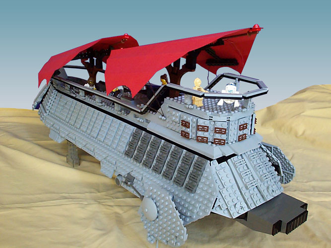 Lego moc Jabbas Barge Back View