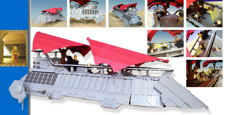 Lego moc Jabbas Barge General View