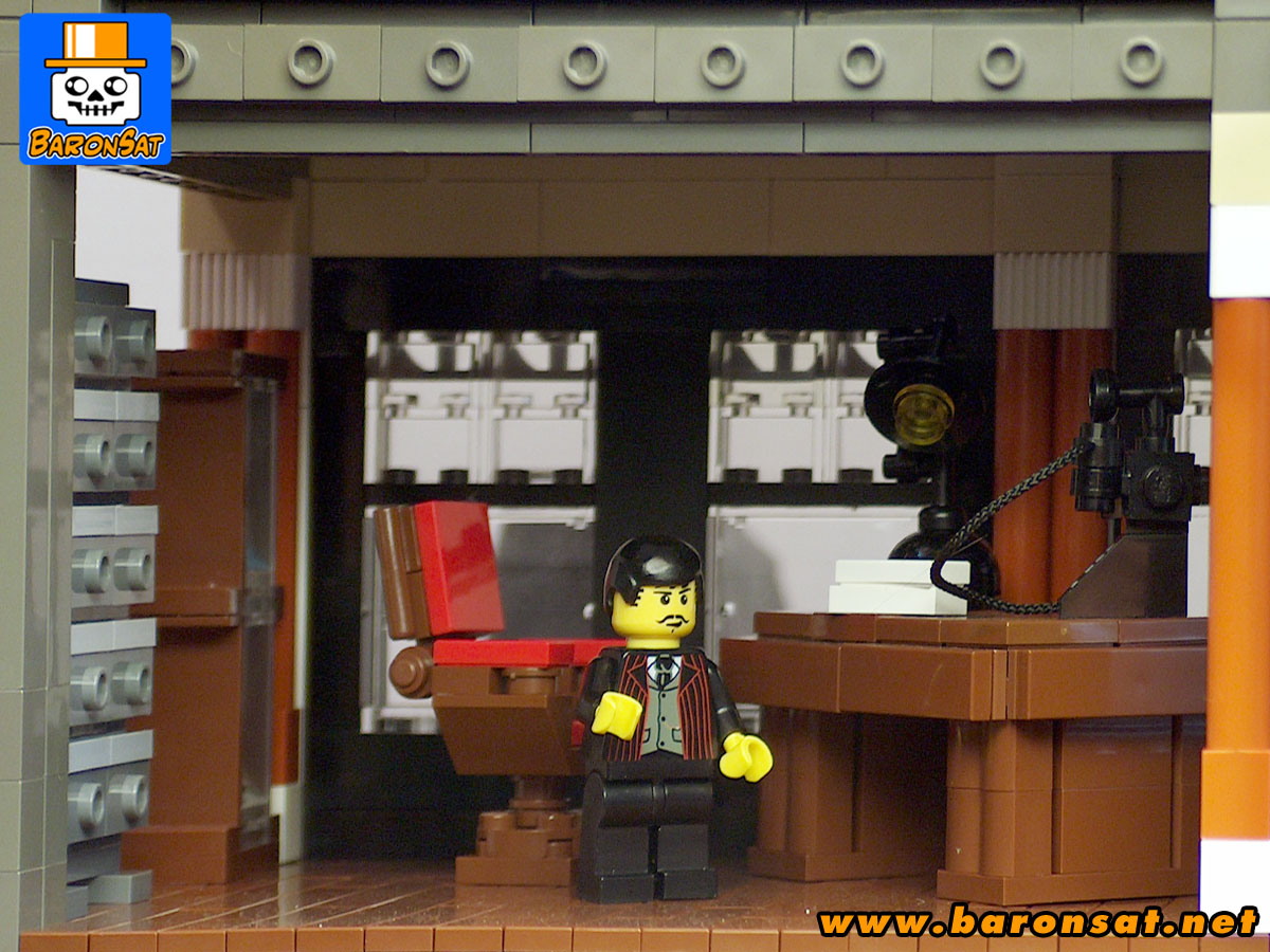Lego moc City 1900s Director's Office View