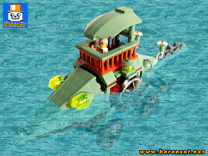 Crocodile lego moc an amphibian vehicle