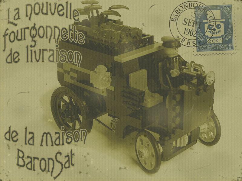 city 1900 truck lego custom model moc