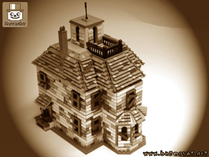 haunted house lego custom model moc