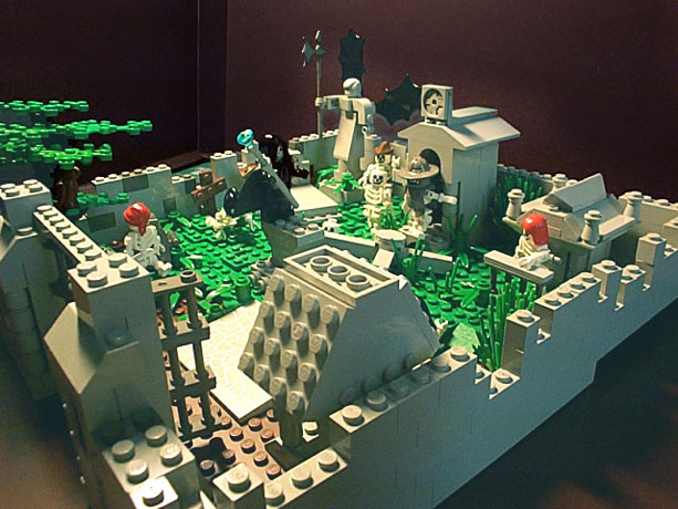 Lego cemetary moc model