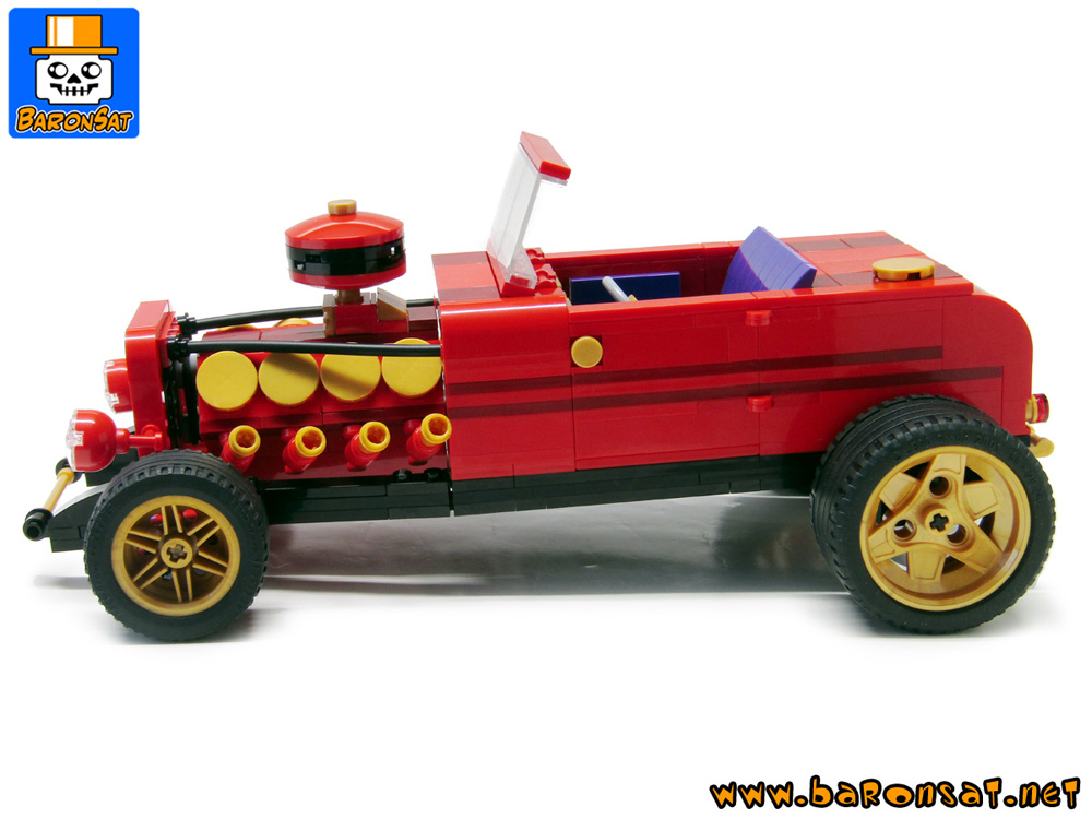 Lego moc ford 1932 hot rod side