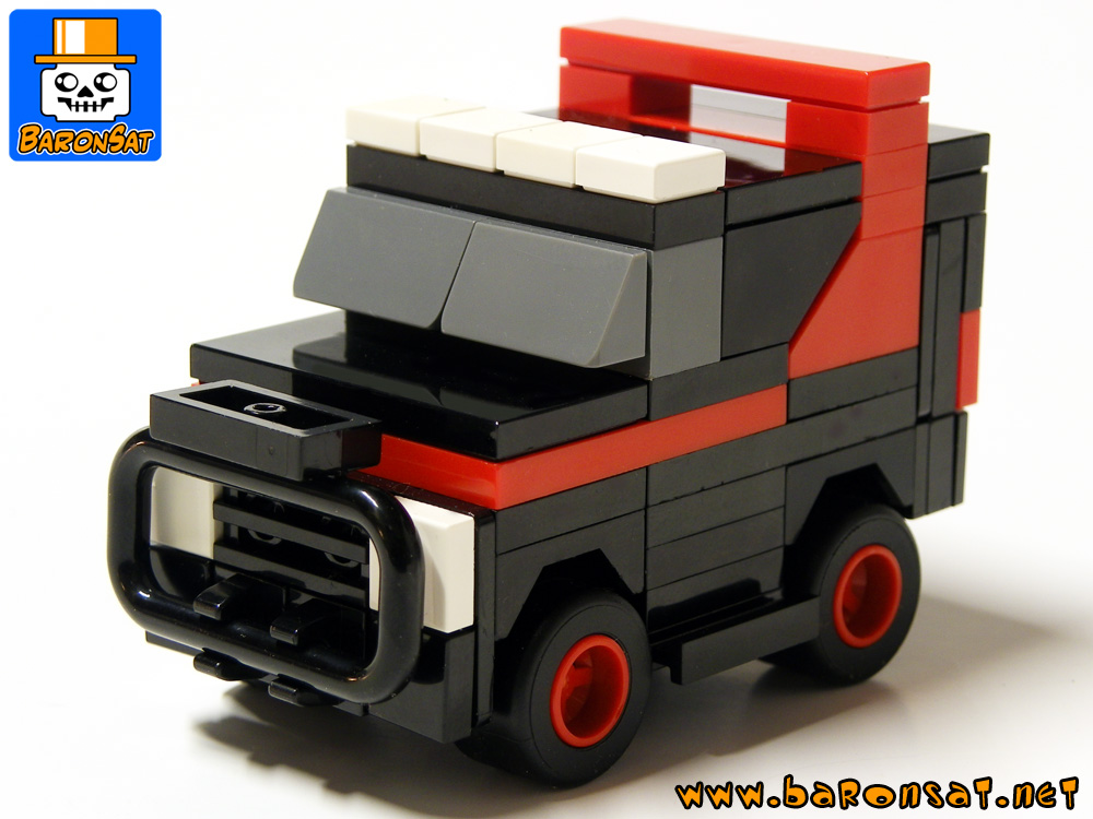 micro a-team van custom moc models made of lego bricks
