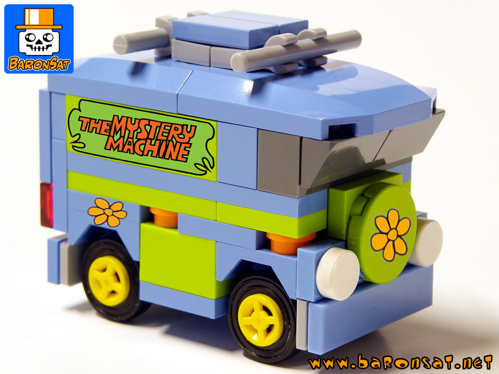 micro scoody-doo van custom moc models made of lego bricks