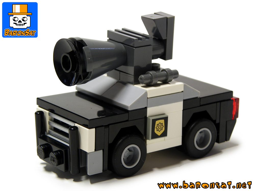 micro Blues brothers dodge monaco police car custom moc models made of lego bricks