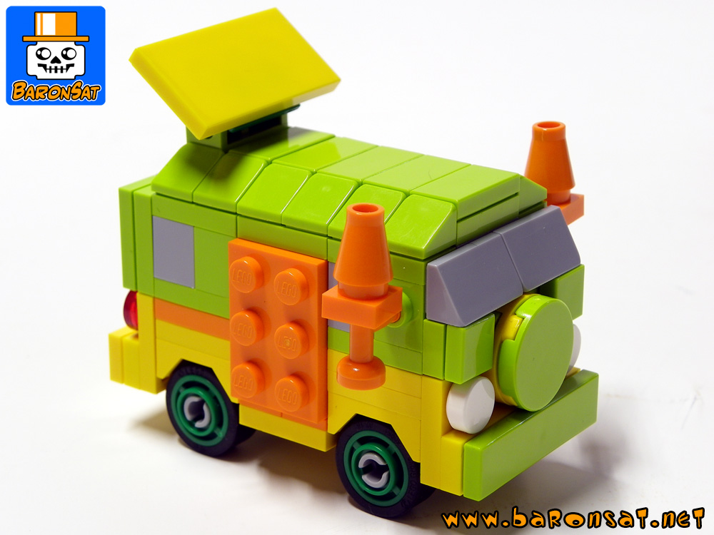 micro tmnt van custom moc models made of lego bricks