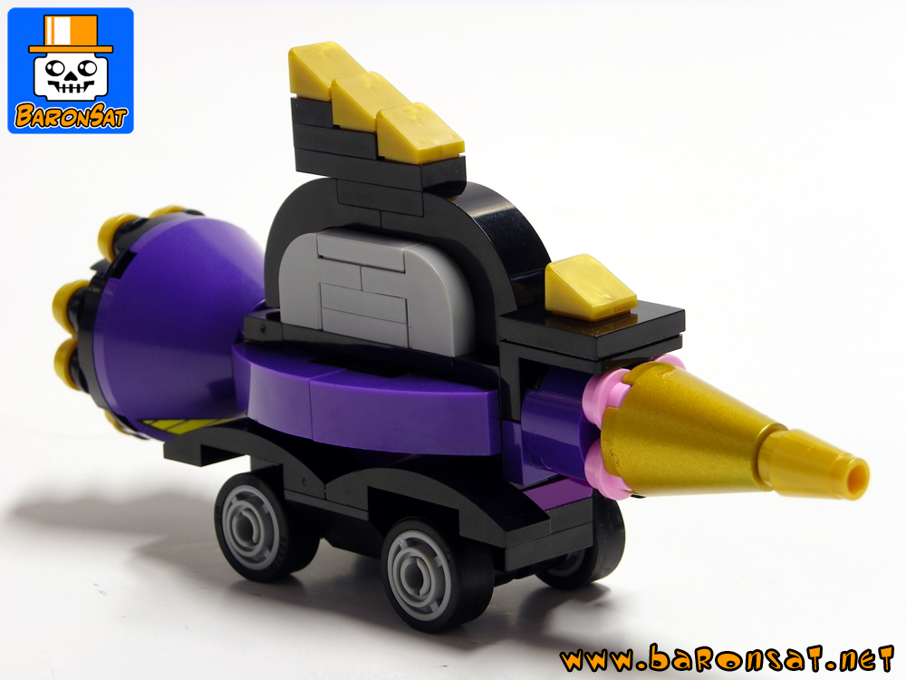 micro dick dastardly car wacky races custom moc models made of lego bricks