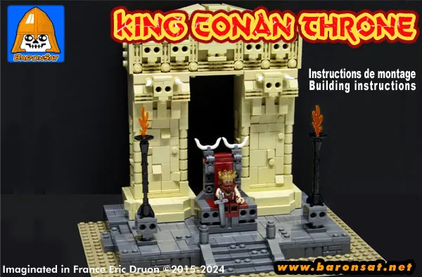 Lego moc King Conan Throne Building Instructions