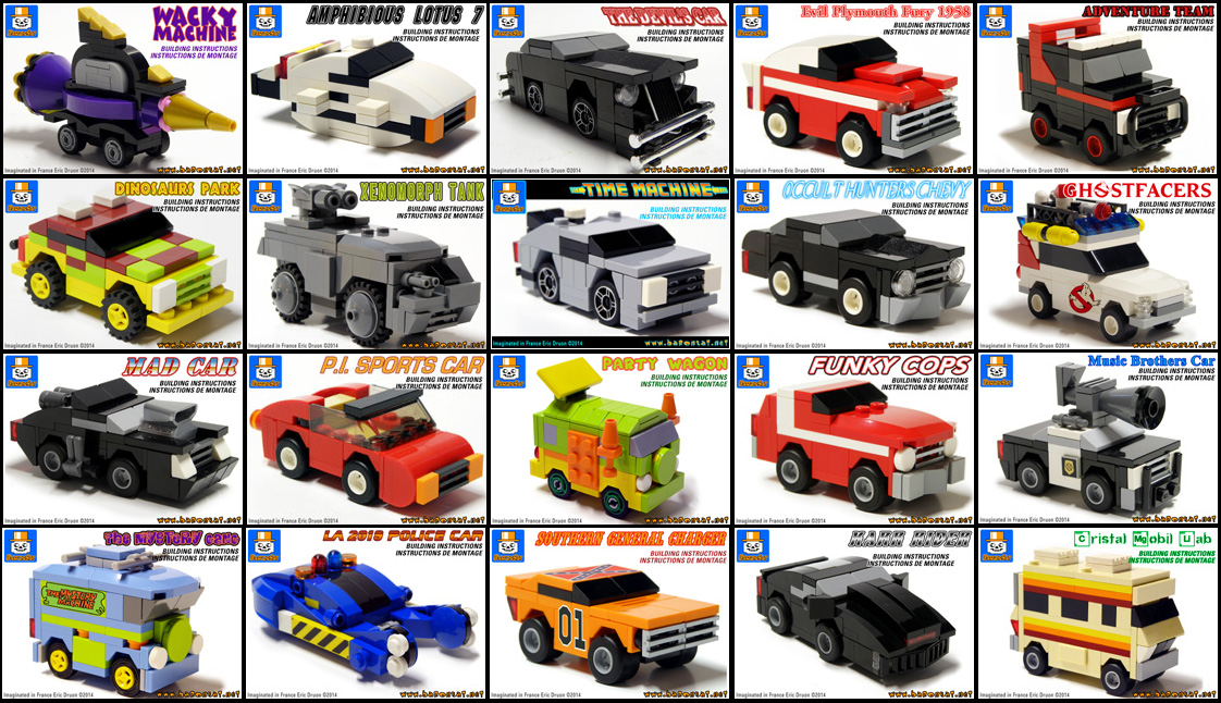 Lego Famous Micro Vehicles Building Instructions building instructions for famous micro vehicles Lego custom models