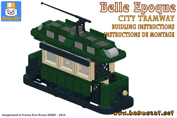 1900 tramway Building Instructions building instructions for old tramway Lego custom model