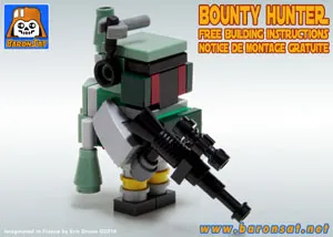 Free lego moc instructions mini Boba Fett 