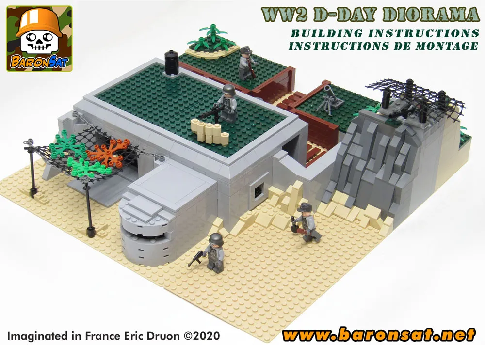 Lego moc ww2 D-Day diorama instructions