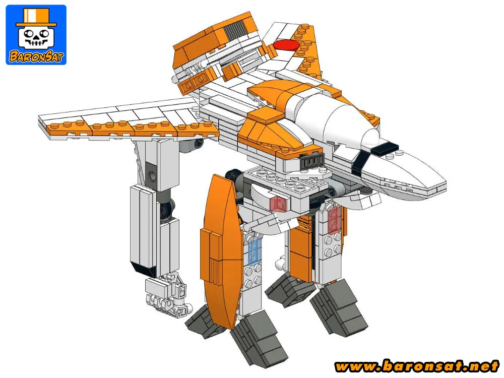 Lego Valkyrie VF-1D Building Instructions MOC Custom Model Pic