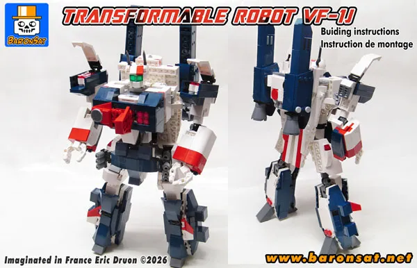 Valkyrie VF-1J + Armor Lego moc instructions