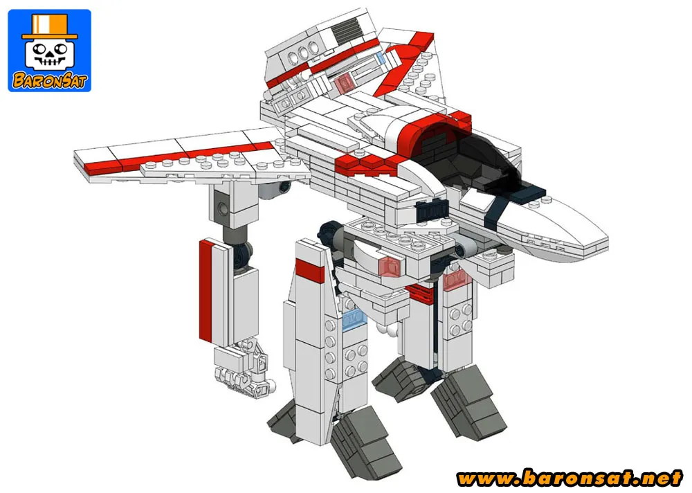 Lego Valkyrie VF-1J Building Instructions MOC Custom Model Pic