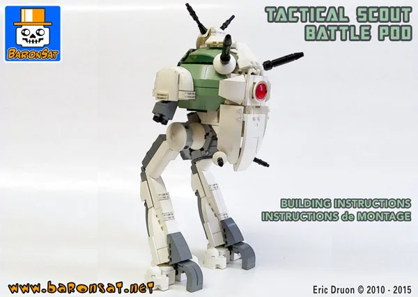 Tactical Pod Battle Scout Lego custom moc building instructions