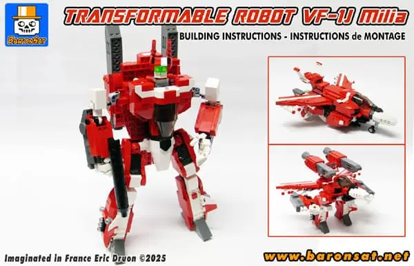 Valkyrie VF-1J Milia building instructions moc Lego