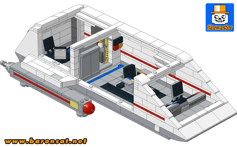 lego Diplomatic Shuttle star trek tos custom model moc open