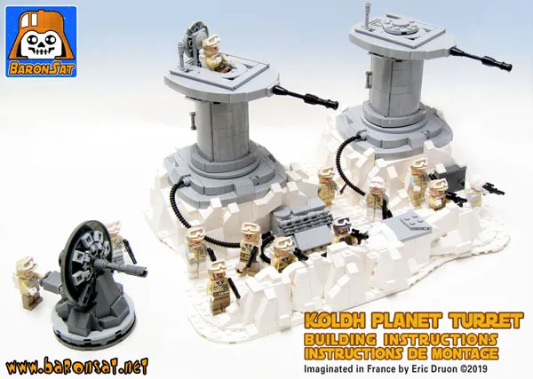 Lego Hoth Turret Defense Building Instructions moc