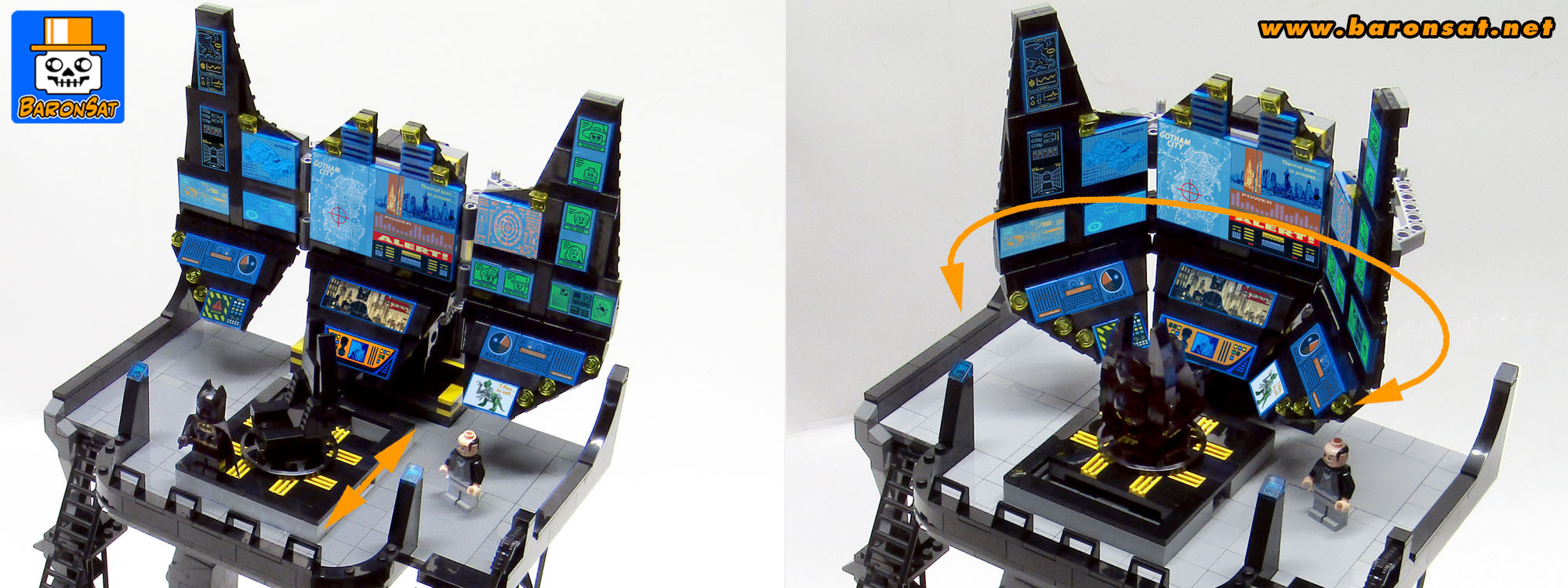 Lego Bat Computer Custom Model Closeup Lego Bricks BatComputer Custom Model Closeup