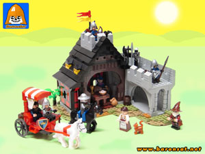 Lego moc 6067 Guarded Inn 6023 Cart